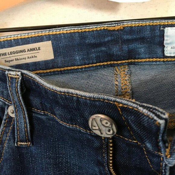 Adriano Goldschmed Blue Cotton Legging Ankle Jeans - Picture 5 of 10